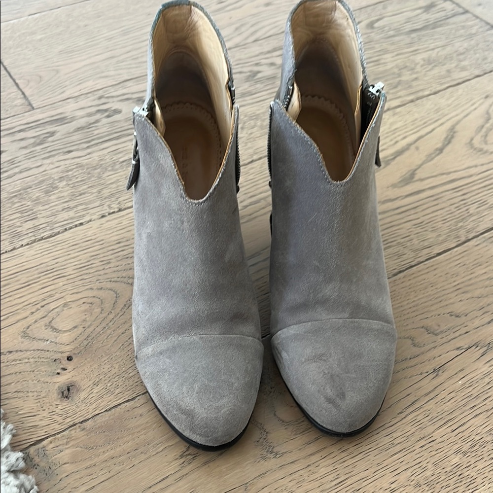 Rag & Bone Gray Suede Ankle Boots